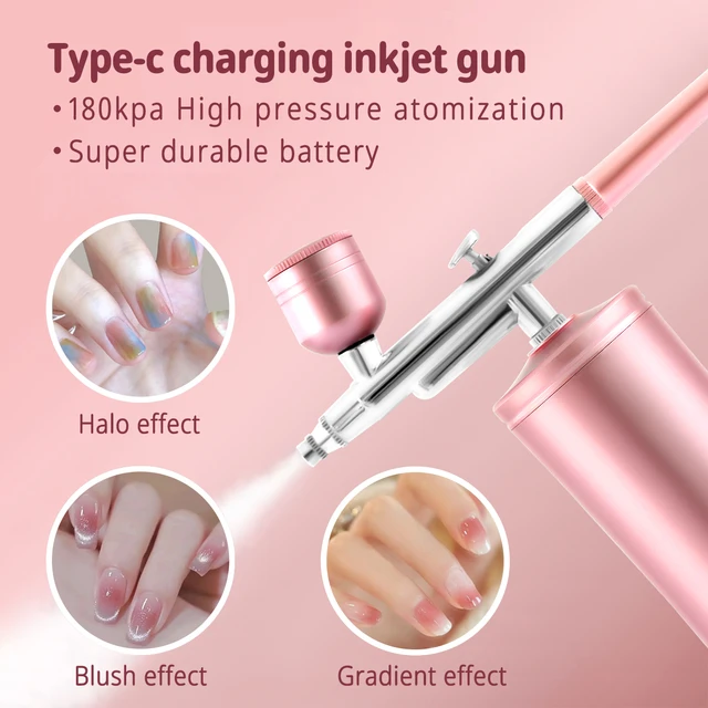 Airbrush Nail With Compressor Portable Air Brush Nail Paint Compressor For  Nails Art Cake Painting Craft Airbrush Compressor - AliExpress