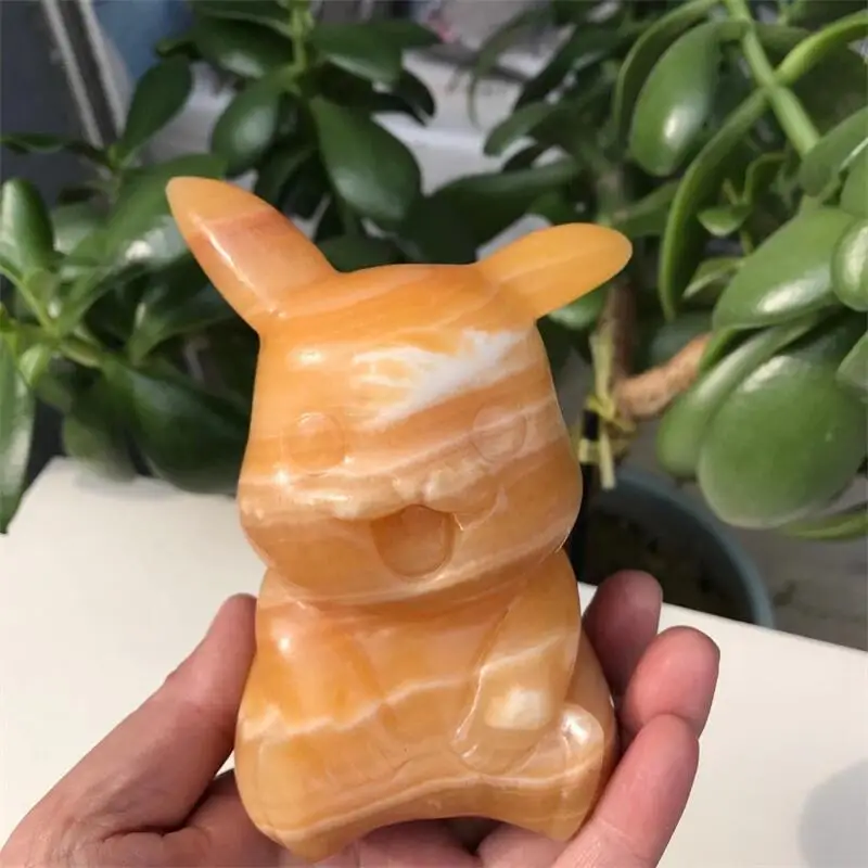 

10cm Natural Crystal And Mineral Quartz Hand-Carved Cartoon Animal Home Decor Statues Spiritual Healing Gifts Room Decor