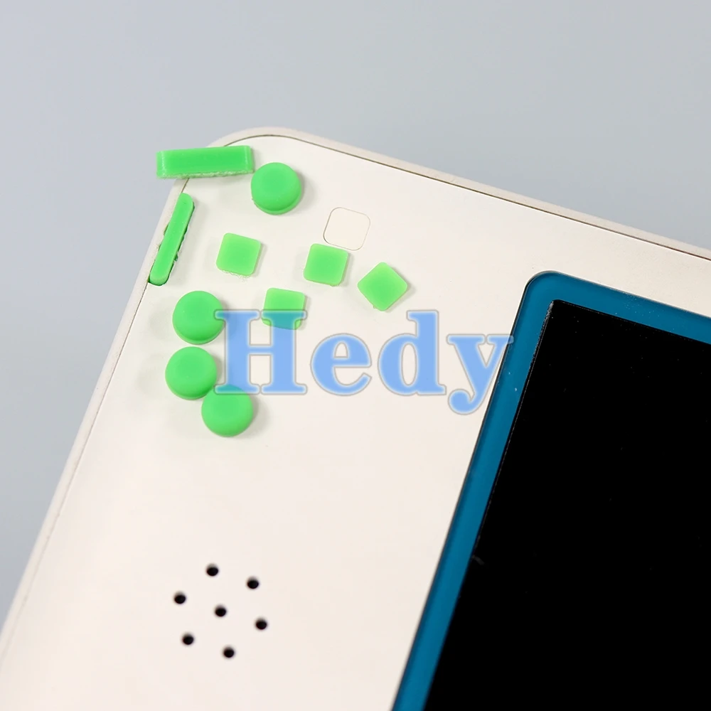 Kit Ricambio Viti E Piedini In Gomma Per New Nintendo 3DS XL/LL, Coperchio Superiore E Posteriore, Colore Rosso - 4