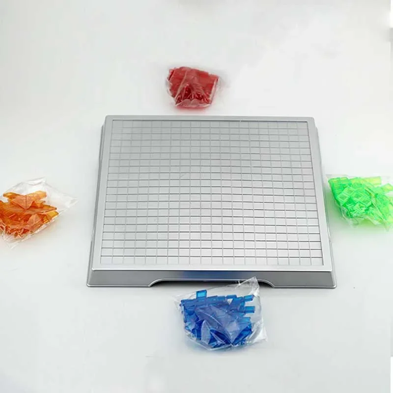 Children Intellectual Puzzle Strategy Board Educational Toys Colored Squares Game Kids Family Party Indoor Desktop Jigsaw Games 4