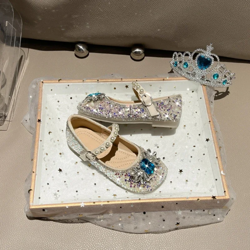 Rhinestone Kids Casual Shoes for Girls