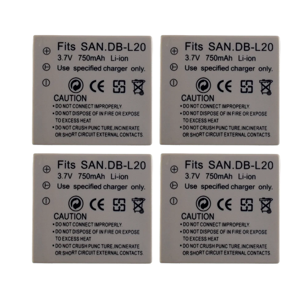 DB-L20 Battery or LCD Charger For Sanyo Xacti DMX-C1 C4 C5 C6 CA6