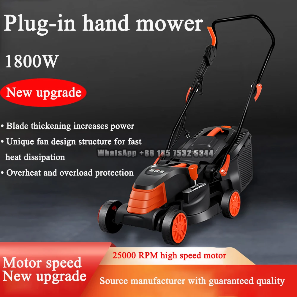 Electric Lawn Mower Hand-push Mowing Artifact Weeding Tools Grass Trimmer Lawn Mowing Machine 5