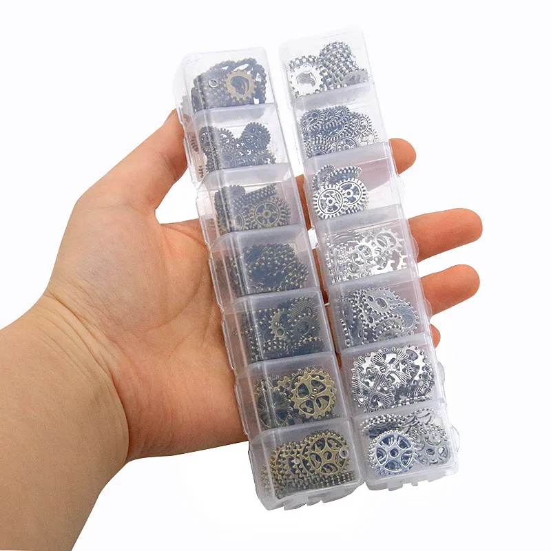 Lot De 100 Engrenages Et Rouages Style Steampunk - Argenté - Pour Customisation Montres, Bijoux