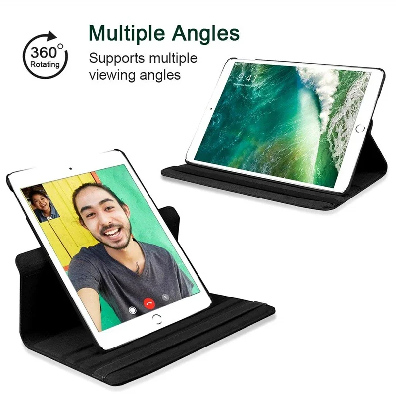 Smart Case para Ipad Pro Rotação 360 ° Dormir Acordar Capa Protetora Novo Ipad Pro 11 10.5 9.7 Air 10.2 9.7 Mini 5 - Imagem 4