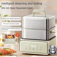 220V Stainless Steel Electric Steaming Cooker Household 3 Layers Hot Pot for Breakfast Egg Boiler Potato Steaming Pot 1