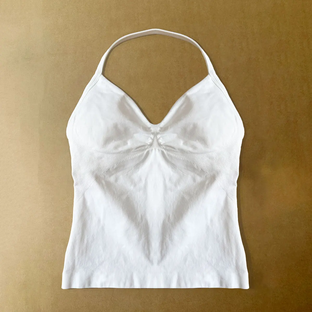 NCLAGEN Women's Strappy Yoga Vest - Impact Longline Sports Top with Stylish Back Design