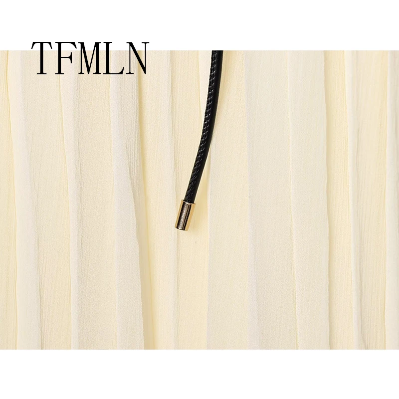 TFMLN Woman Summer Fashion Skirt 2025 Women High Waist Long Skirts For Women Midi Skirt Office Elegant Women's Skirts