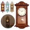 1:12 Scale Dolls Miniature Wall Clock Pretend Play Furniture Wall Clock Doll House Accessories 1