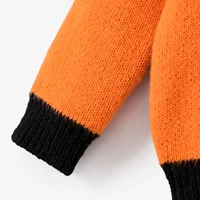 PatPat Baby Boy/Girl Childlike Halloween  Pattern Sweater Soft and Comfortable  Perfect for Outings and Daily Wear 4