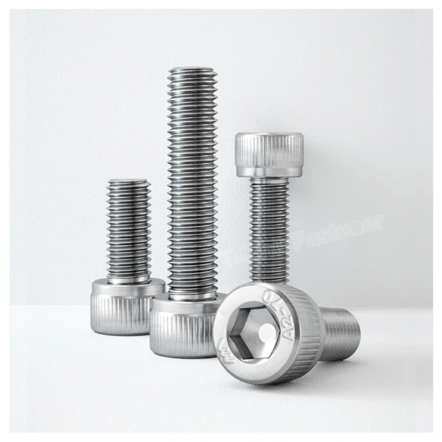 Zixinz-Viti A Brugola 1 Pz Viti In Acciaio Inox 304 A2 M8 M10 M12 DIN912 Testa Esagonale A Esagono Incassato Bullone Vite L = 12-150mm Resistenza Alla Corrosione (Color : 30mm, Size