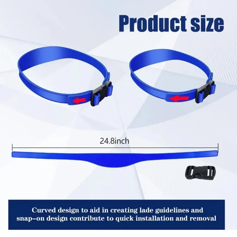 DIY Hair Trimming Template Haircut Band Breathable Curved Silicone Home Hair Trimming Guide for Boys Men 3
