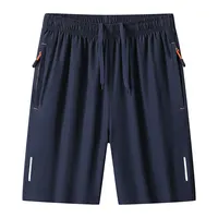 2024 Elegant Fashion Harajuku Slim Fit Ropa Hombre Loose Casual All Match Sports Shorts Ice Shreds Pockets Straight Leg Shorts 2