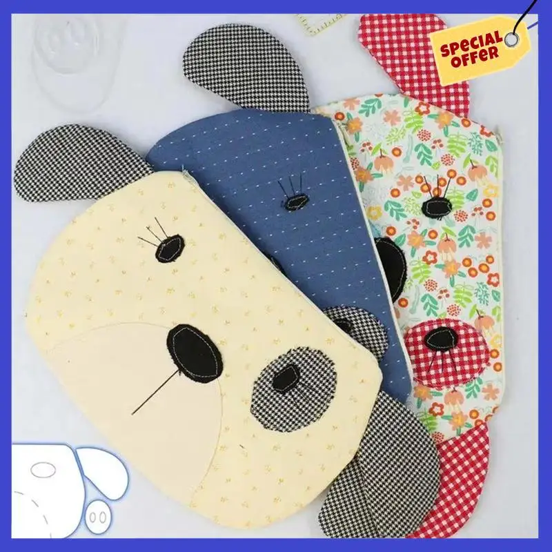 Wallet Templates For Sewing Fabric Acrylic Dog Zippered Pouch Making Template Art Craft Reusable Stencils For Handicraft-A01P