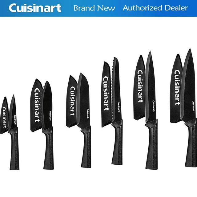 Cuisinart Advantage 12-Piece White Knife Set and Guards Bundle