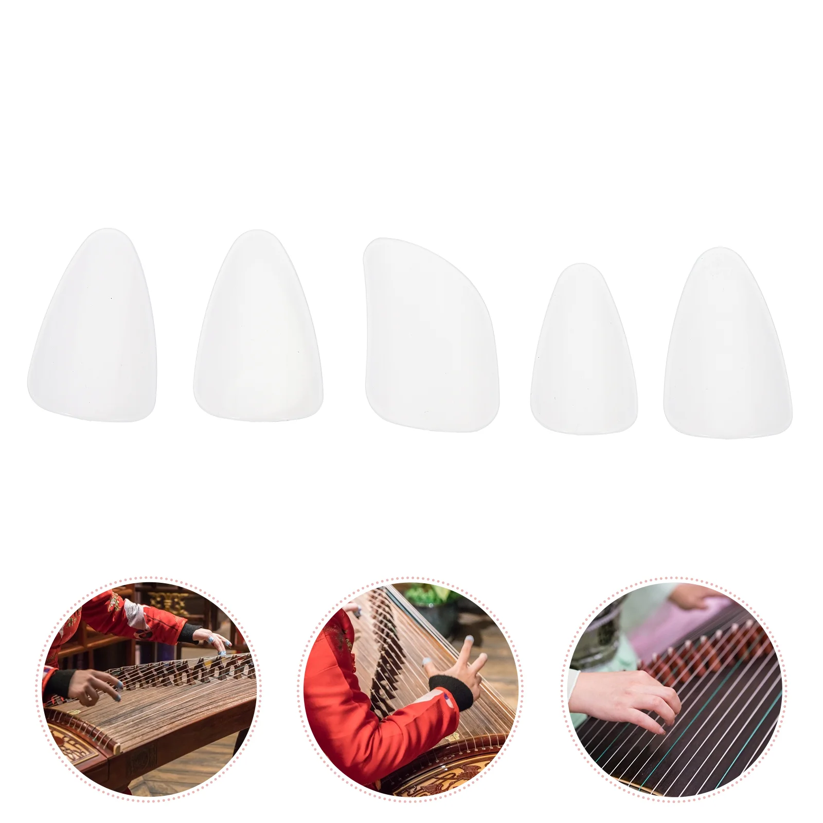 Guirat Pipa Nails Accessories for Banjo Covers Fingertip Protection Musical Instrument Picks Nylon Child