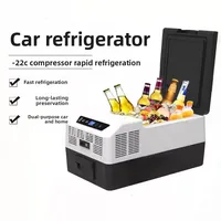 Réfrigérateur de voiture Portable 15l, congélateur de Camping, double Zone, refroidissement rapide, refroidisseur extérieur, caravane, maison 1