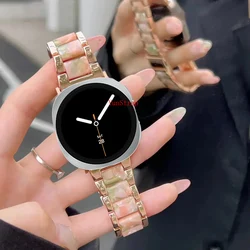Bicolor Intermetallic Resin Bracelet Watch Strap - Galaxy 8 Band (Rose green)