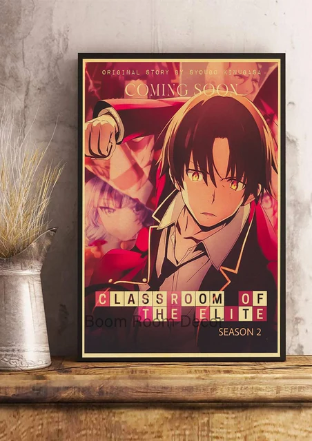 Anime Classroom Of The Elite Season 2 Poster Art Picture Cartoon Kraft  Paper Prints Cafe Bar Poster Chambre Painting Paper Decor