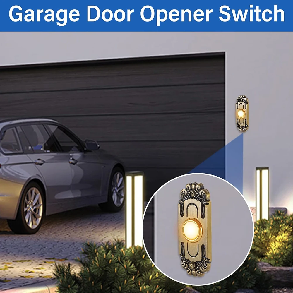 For Home Entrance Heavy Duty Doorbell Door Bell Button Antique Brass Bronze Easy Installation High-quality Metal
