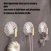 10Pcs Shell Shape Wall Hook Kitchen Bathroom Multifunction Punch Free Hooks Coat Hanger Home Decoration Paste Style Hooks New 2
