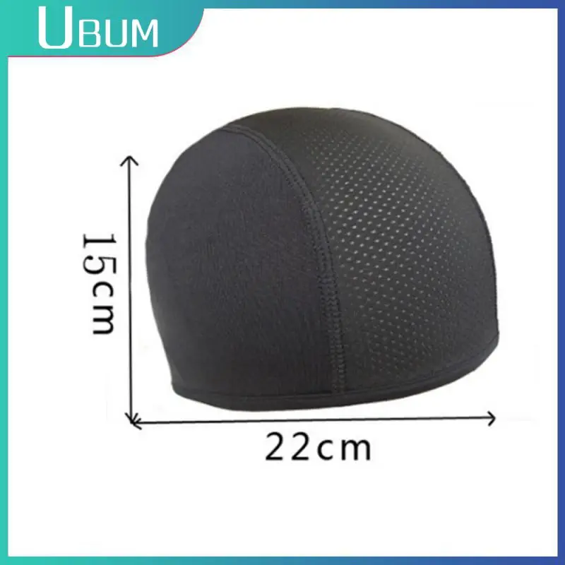 Summer Unisex Quick-drying Dome Hat Motorcycle Bicycle Helmet Breathable Inner Liner Cap Outdoor Balaclava Cycling Cap 4