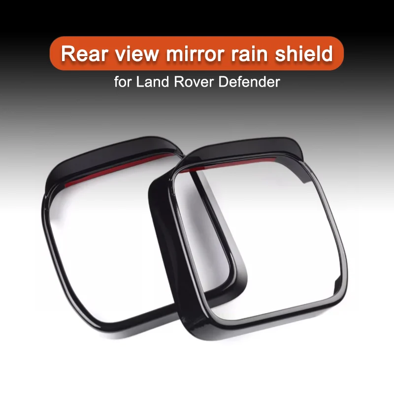 Rear View Mirror Rain Shield for Land Rover Defender 90 110-Reversing Mirror Sisor with Carbon Fiber Pattern