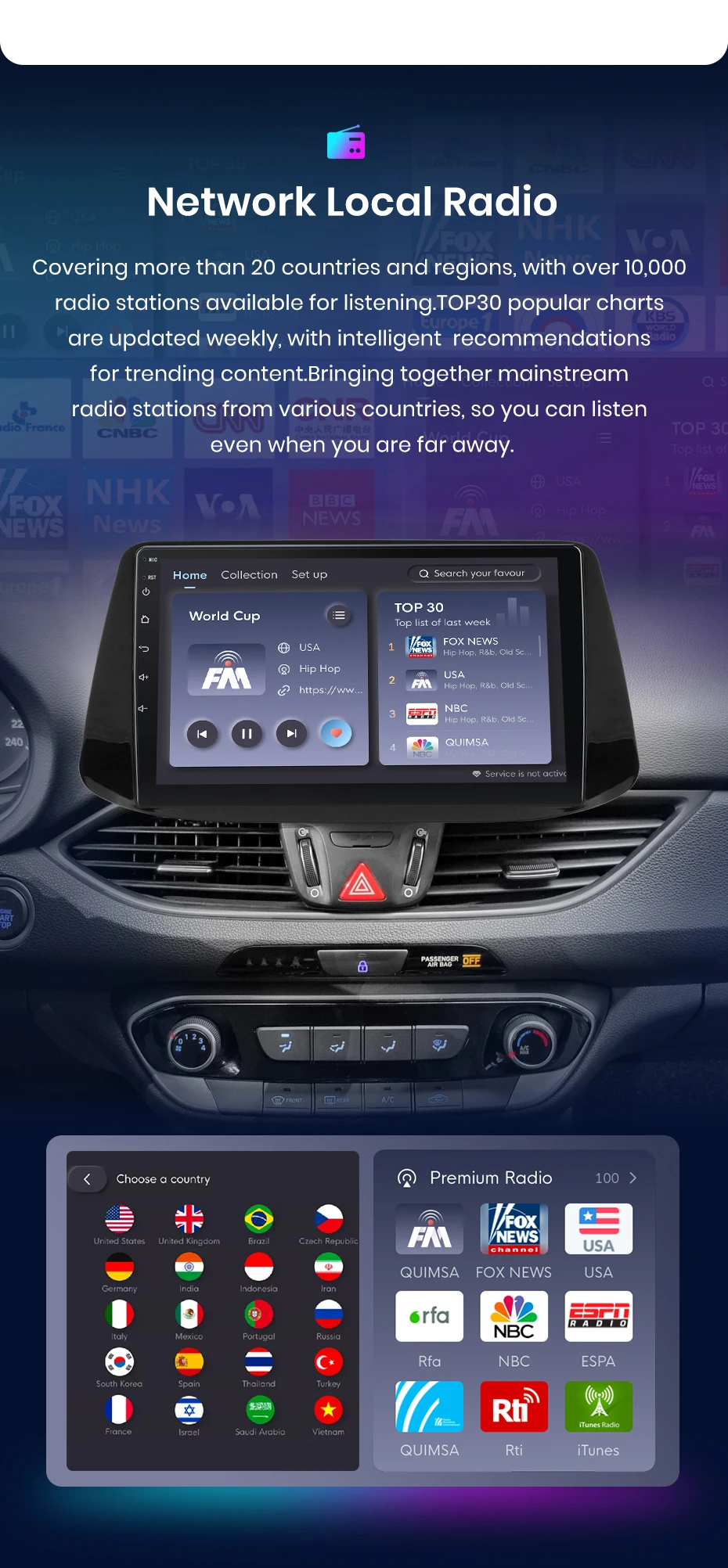 Junsun V1pro Android Auto Radio für Hyundai i30 2017-2018 Drahtlose Carplay 4G Auto Multimedia GPS 2din autoradio WIFI RDS Navi BT – Detail 13