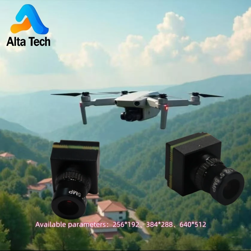 알타 미니 사이즈 경량 640*512 384*288 256*192 적외선 야간 투시 FPV 드론 카메라 FPV 드론 액세서리