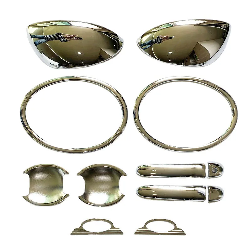 For Nissan Juke 2011 2012 2014 Chrome Side Lamp Door Handle Mirror