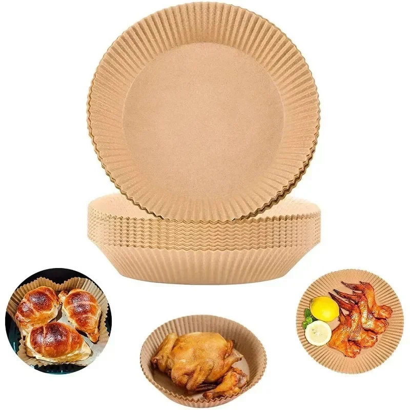Food Grade Parchment Paper for Air Fryer Bake Baking Supplies Oil-proof Cookware Bbq Cooking Airfryer Papers Non-stick Pan Bar