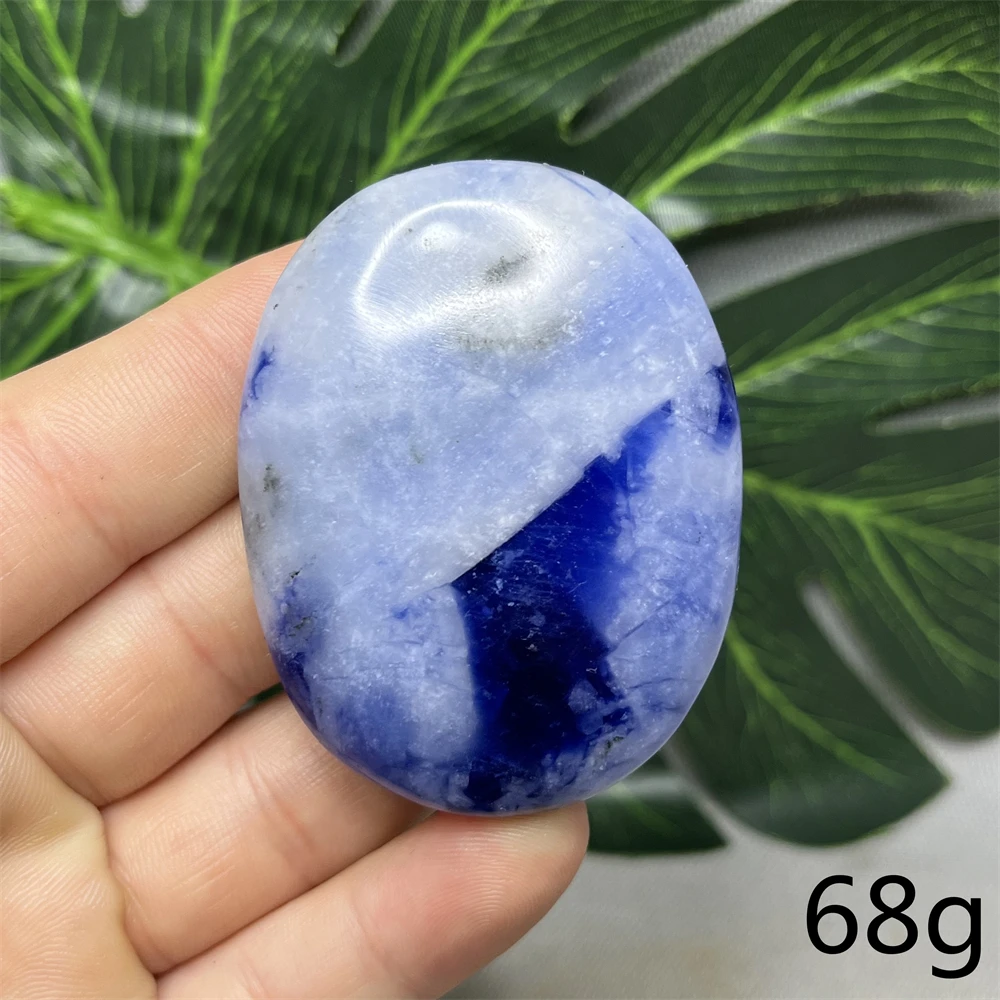 Natural Gemstone Dark Blue Kyanite Palmstone Hand Polished Home Room Decoration Holiday Gifts Witchcraft Altar Spiritual Healing 4
