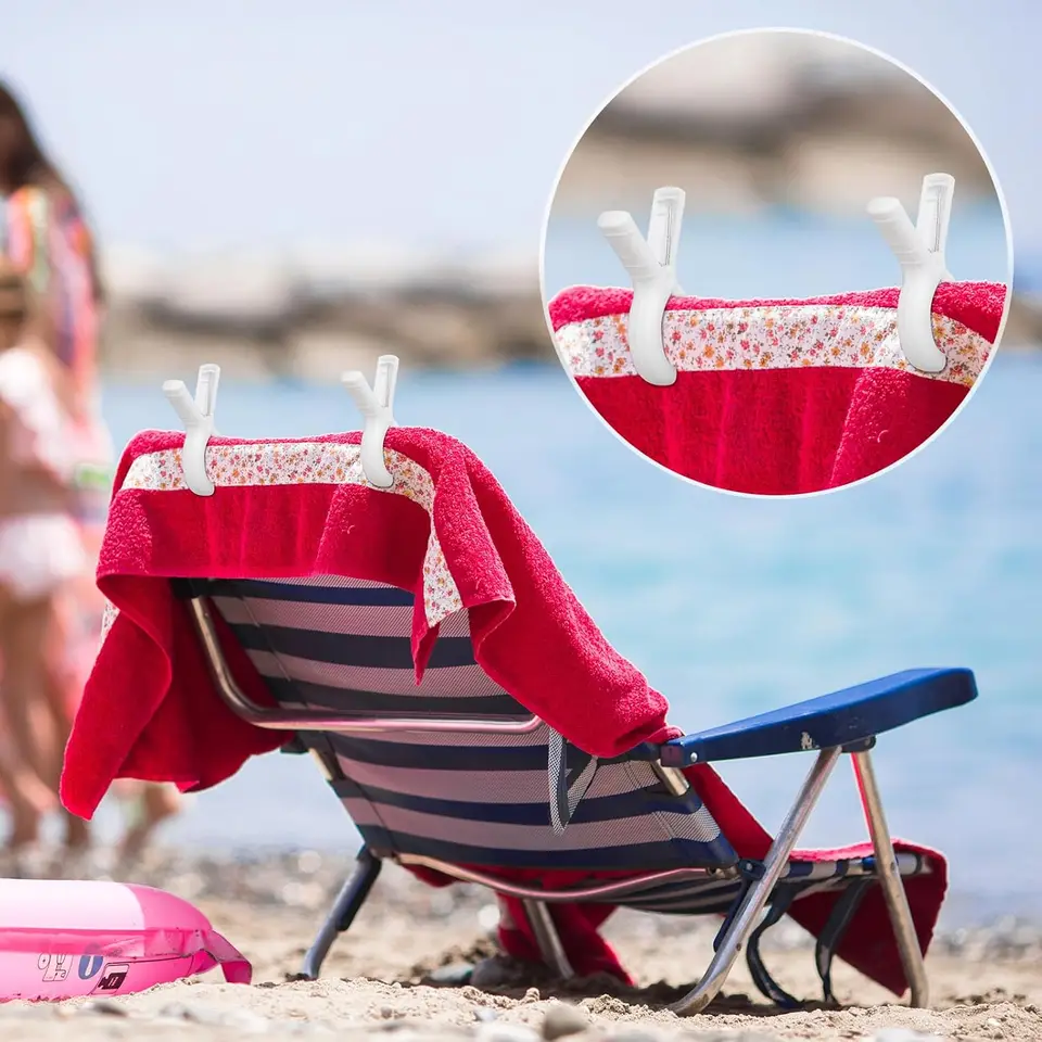 10PCS Heavy Duty Beach Towel Clips - Strong Spring Clothespins For Chairs, Towels, Snacks, Cruise & Outdoor Use - View #5