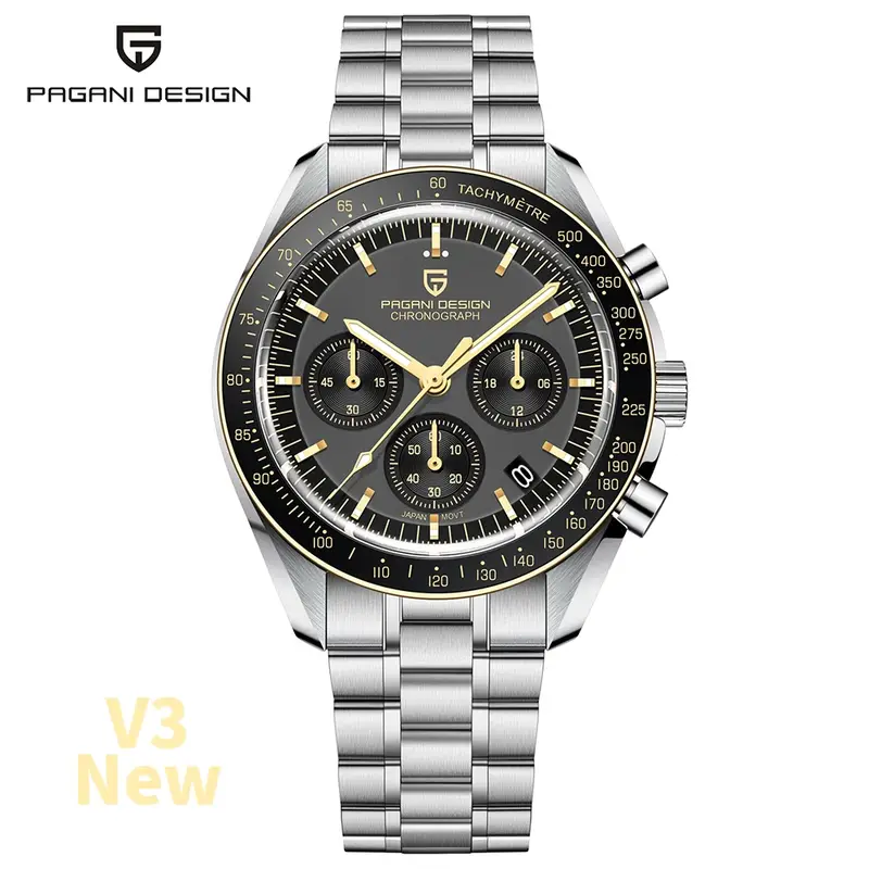 PAGANI DESIGN 2026 New Men's Watches Top Luxury Quartz Watch For Men Auto Date Speed Chronograph AR Sapphire Mirror Wrist watch - Image 23