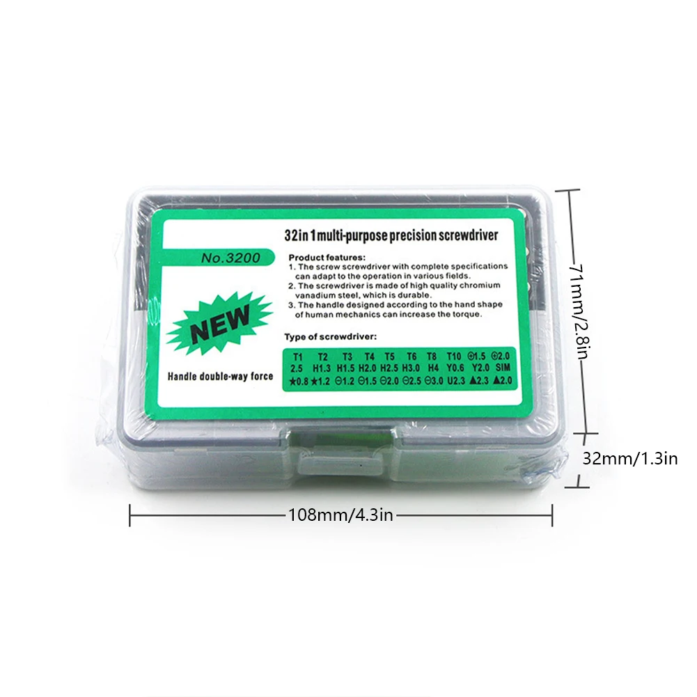 Multifunctional Chrome Vanadium Steel Screwdriver Kit