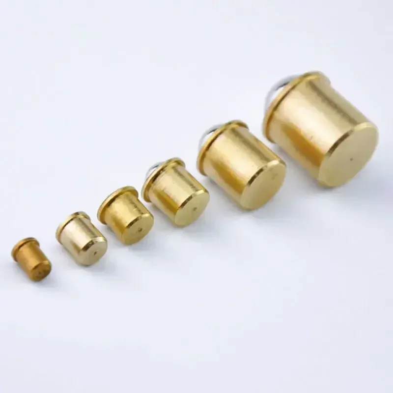 10PCS/Lot Brass Plated Closet Door Drive-in Ball Catch w/ Strike Plate, Ball Catch Door Hardware for Closet, Cabinet, защелка