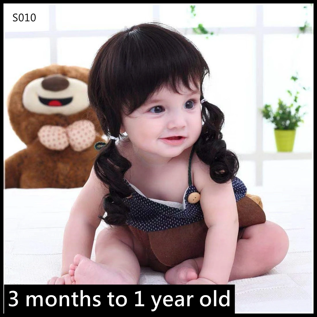 Peruki akcesoria do włosów dla dzieci peruki dla dziewczynek nakrycia głowy dla malucha chłopięce nakrycia głowy dla niemowląt nakrycia głowy dla dzieci