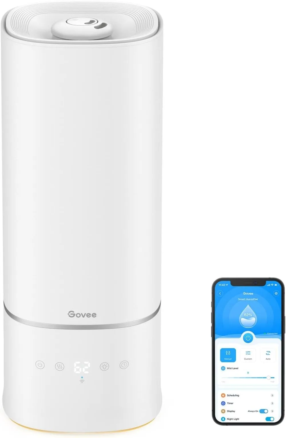

6L Smart WiFi Humidifier for Bedroom Large Room Plant Top Fill Cool Mist Humidifier