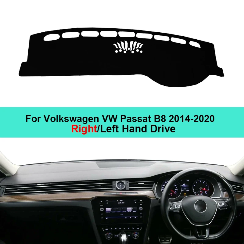 Car Dashboard Cover Dashmat for Volkswagen VW Passat B8 2014-Carpet Dashboard Pad Sun Anti-UV Cushion Accessories