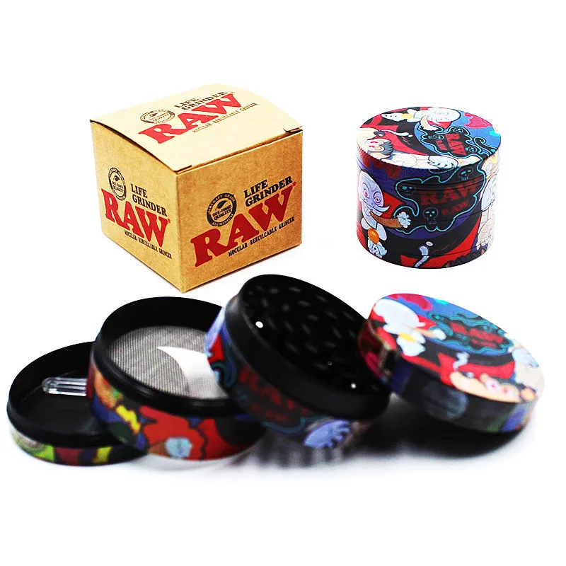 

Tobacco Grinder 4-layer 50mm Herb Grinder Smoking Accessories Manual Cartoon Hand Grass Spice Grinder Free Shipping Dropshipping