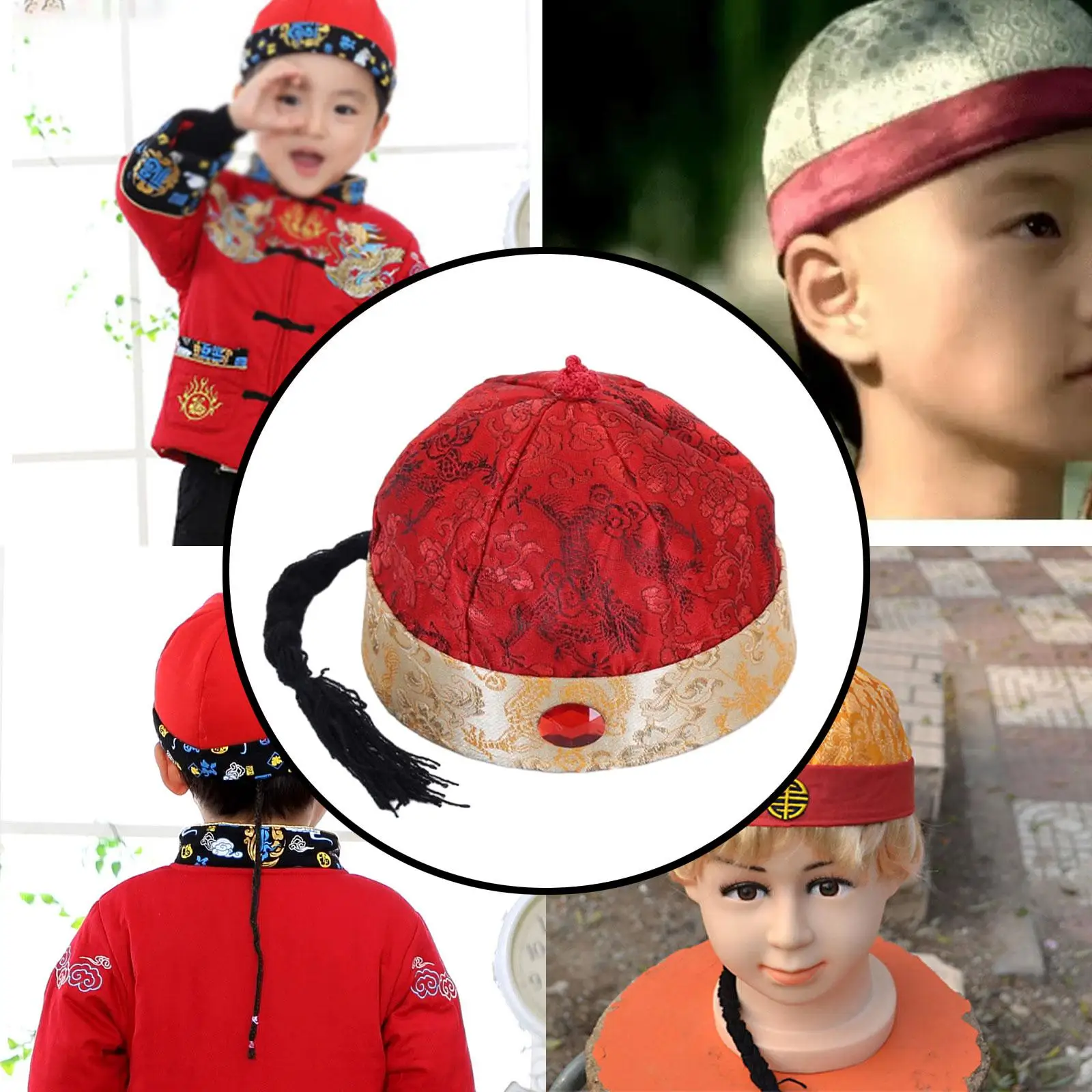 halloween costumes chinese silk hat