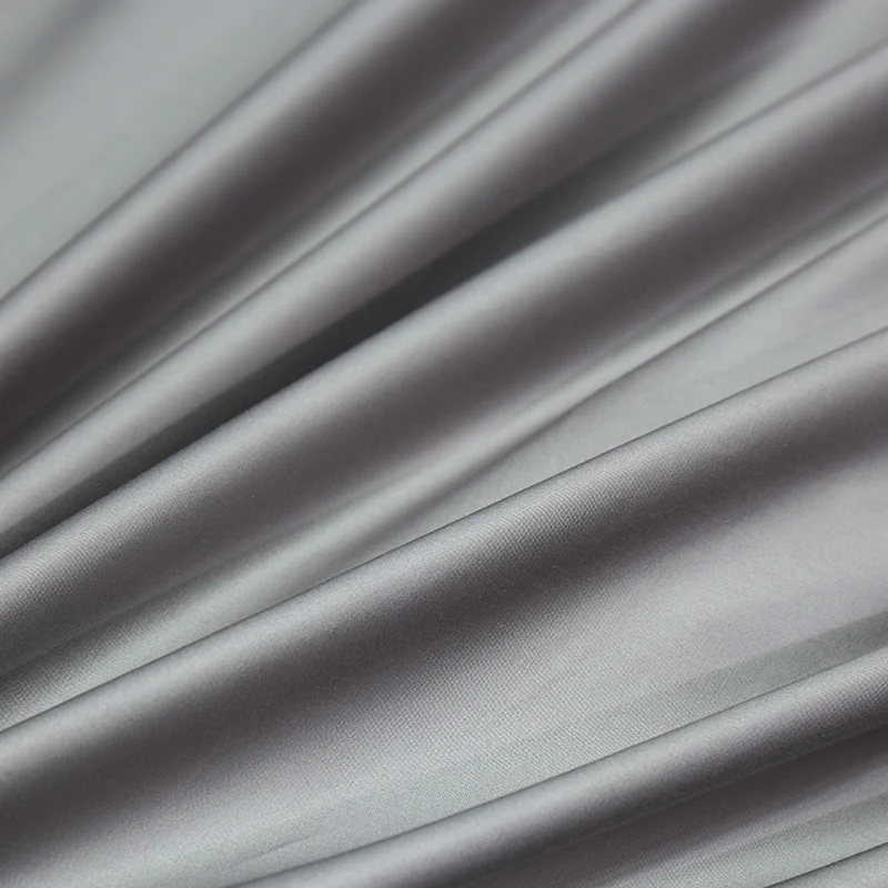 1400TC Egyptian Cotton Grey Luxury Hotel Style Hollow Wide Edge Bedding Set Duvet Cover Bed Sheet Fitted Sheet Pillowcases 4Pcs 5