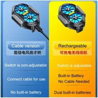 Refroidisseur de téléphone portable rechargeable à double ventilateur FS01, refroidissement puissant et durable, design à clip avec bouton de jeu 6