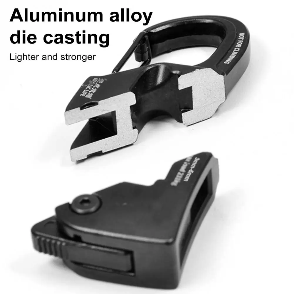 Camping Tent Accessories Rope Tensioner Camping Tent Cord Adjuster Rustproof Strong Load-bearing Lightweight Portable Quick Fix Buckle Cord Tensioner