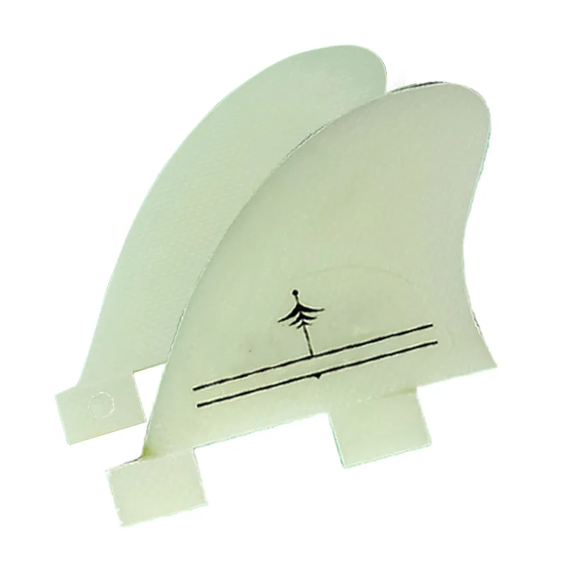 2.75-Inch Surfboard Tail Fin Natural Color Fiberglass Salt-Resistant High Flexibility Small/Medium Wave Compatible