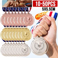 10-50pcs Gold Silver Bronze Award Medal Winner Reward Football Competition Prizes Award Medal For Souvenir Gift Sport Kids Toys 1