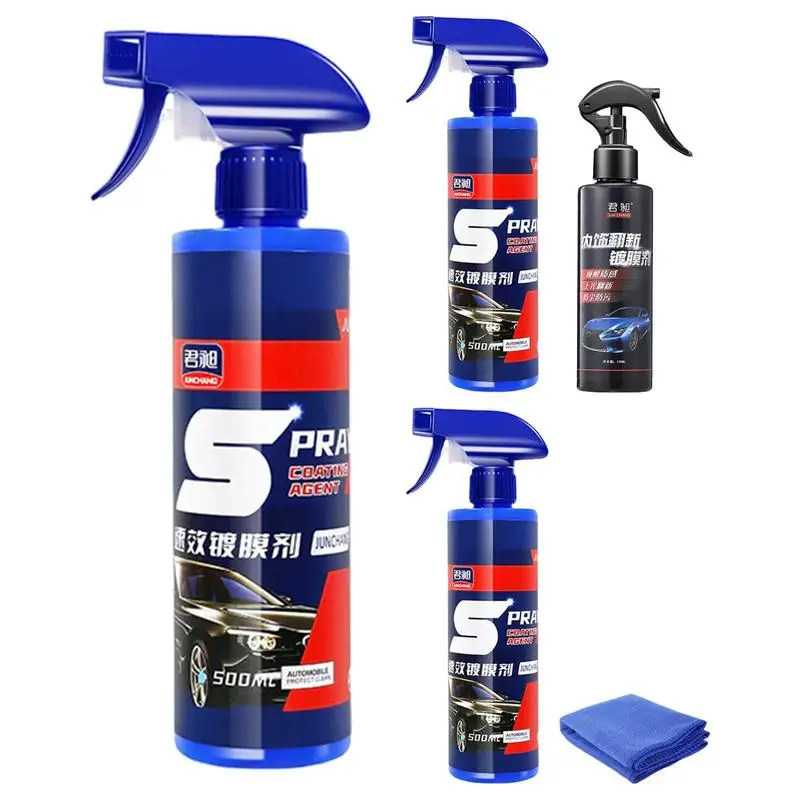 

500ml Automotive Coating Spray Quick Detail Spray for Cars Paint Sealant Protection Nano Spray Wax Hydrophobic Top Coat Polish