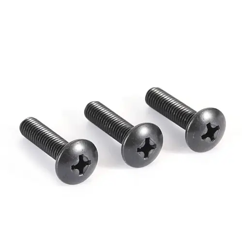 10Pcs/lot M2 M2.5 M3 M3.5 M4 M5 M6 TM Screws Phillips Truss Mushroom Head Screw Black Plated Electronic Carbon Steel Screws - Image 5