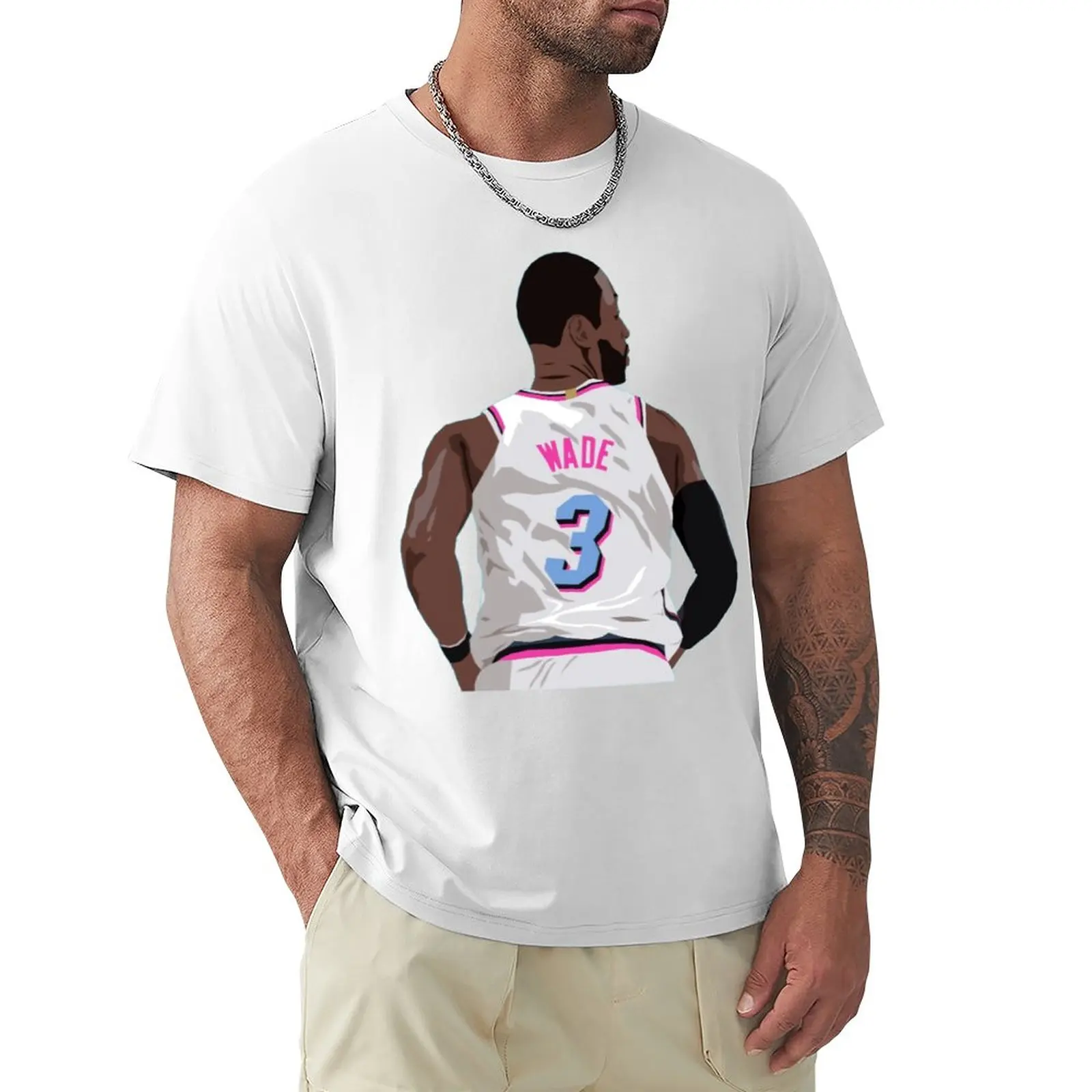 Dwyaneer E Wade D-Wade Wow 2023 Basket Stars (3) T-Shirt Girocollo Motion Tshirt Casual Graphic Home Funny Vintag Taglia Usa
