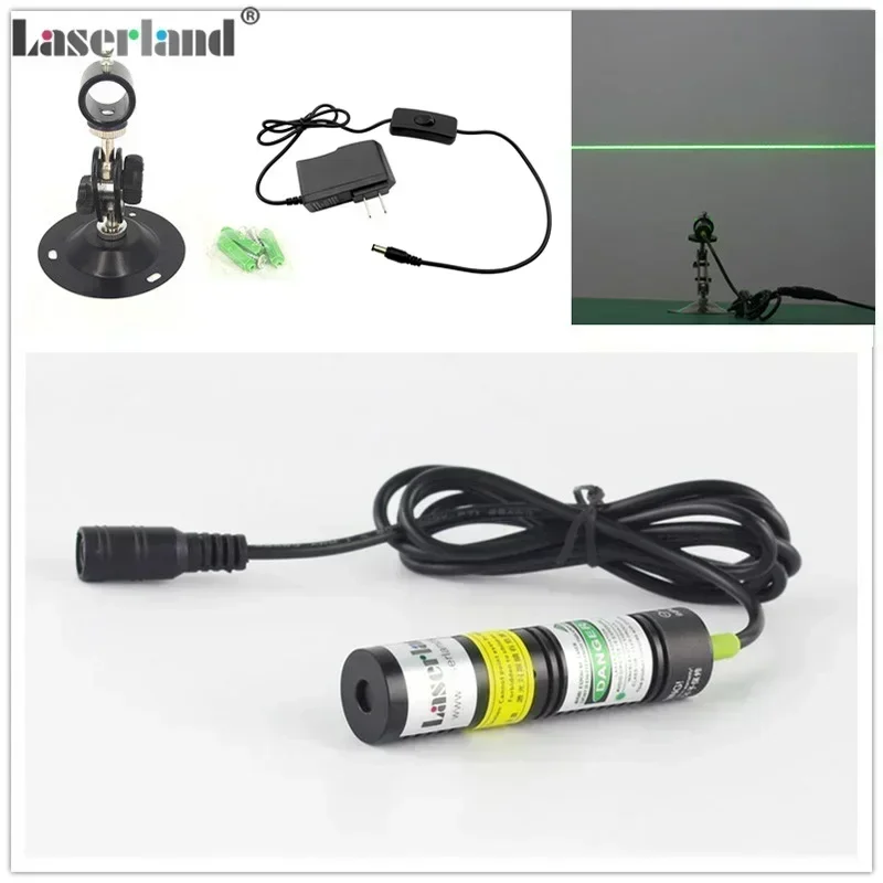 

1875 532nm 10mW 20mW 30mW 50mW Line Green Laser Generator Module Diode Locator Marker Alignment for Wood Stone Cutting Cutter